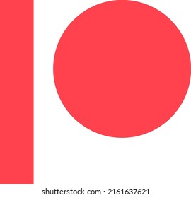 Patreon logo red vector icon