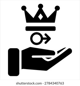 Patriarchy Single Icon Glyph Black