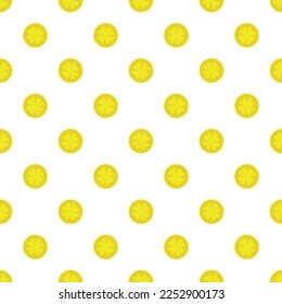 Patrick clover coins. Patrick icon. Vector seamless pattern. Traditional design. Nature concept.