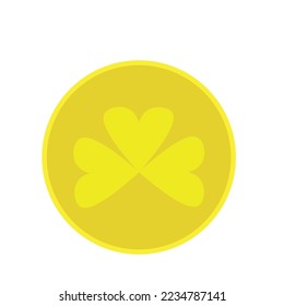 Patrick clover. Patrick icon. Vector art. Traditional design. Nature concept. Concept graphic design element.