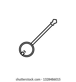 Patrick day, banjo, folk, instrument, musical, string icon. Element of Patrick day for mobile concept and web apps illustration. Thin line icon for website design and development