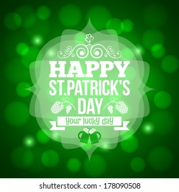 patrick day beer mug background