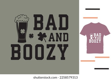Patrick day beer t shirt design