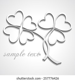 Patrick day Greeting Card. background on a white background,. Vector illustration. 