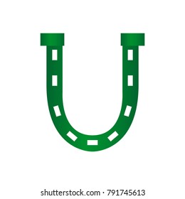 Patrick day horseshoe on a white background, Vector illustration