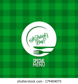 patrick day party holiday menu design background