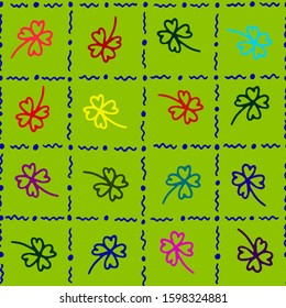patrick day seamless vector pattern 