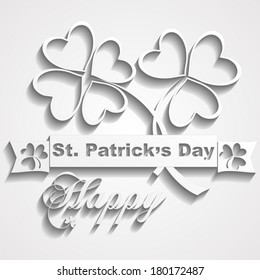  Patrick day vintage lettering background  on a white background,. Vector illustration. 