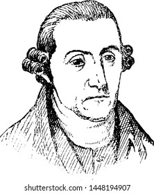 Patrick Henry, vintage engraved illustration