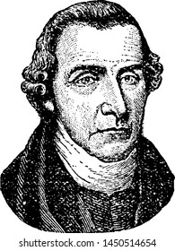 Patrick Henry, vintage engraved illustration