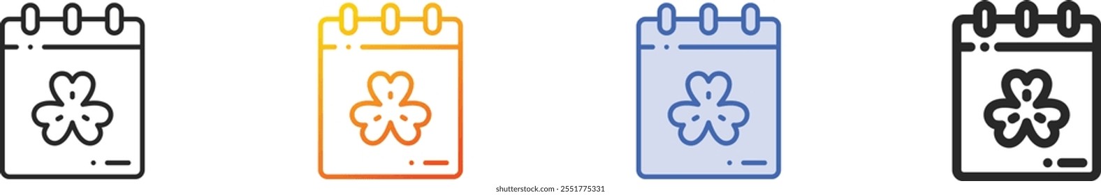 patrick icon.Thin Linear, Gradient, Blue Stroke and bold Style Design Isolated On White Background