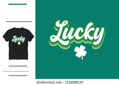 Patrick lucky t shirt design