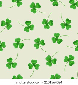 Patrick s day shamrock pattern for print and holiday decoration.Vector illustration.