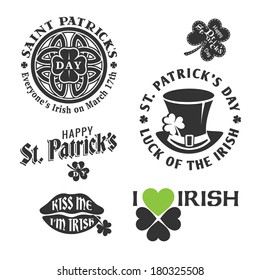 patrick st day shamrock celtic vintage background happy vector type happy st patrick's day vector design element patrick st day shamrock celtic vintage background happy vector type love classic vacati