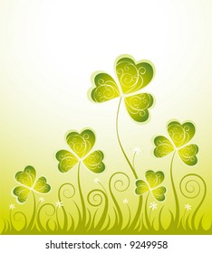 Patrick's background with trefoil