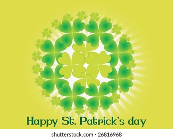patricks day abstract 17th march illustration