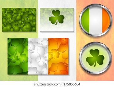 Patricks Day abstract vector design