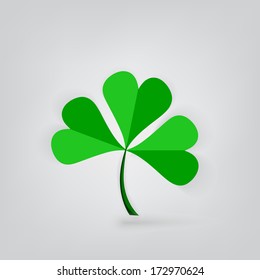 Patricks day background with clover