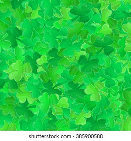 Patricks day background. Irish Saint Patricks day. Green clover vector. Spring vector illustration can be used for spring holiday printed products, web design.