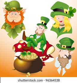 Patrick's Day Cartoon Vectors