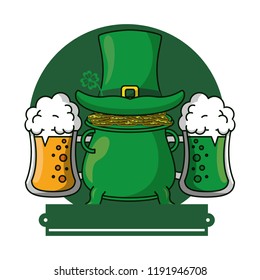 Patricks day cartoons emblem