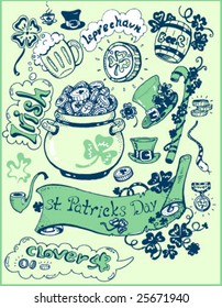 Patricks Day collection objects easy to edit