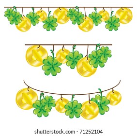 Patrick's day decor elements, vector