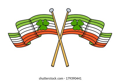 Patrick's Day Flags Vector