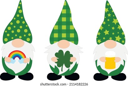 Ilustración vectorial del día de Patrick Gnomes