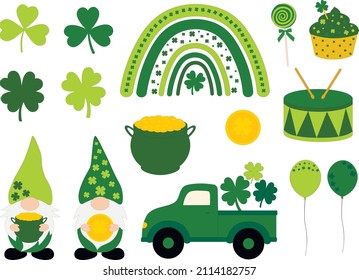 Patrick's day Gnomes vector illustration