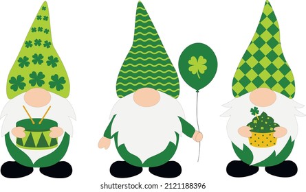 Ilustración vectorial del día de Patrick Gnomes