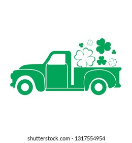 Patricks day green car