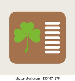 Patricks Day hat icon