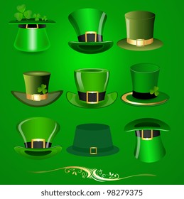 Patrick's Day Hats Vectors