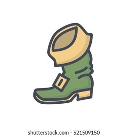 Patricks Day Icon Holiday Colored Shoes