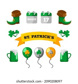 patrick's day icon logo design