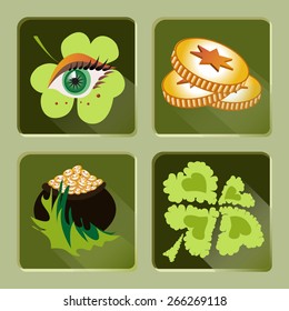 Patrick's Day icon set series.