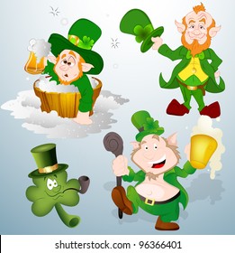 Patrick's Day Leprechaun Vectors