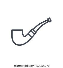 Patricks Day Outlined Line Icon Pipe