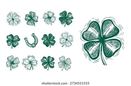 O dia de Patrick é branco. Ilustrações desenhadas à mão