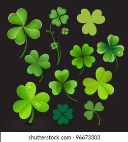 Patrick's Day Shamrocks Vectors