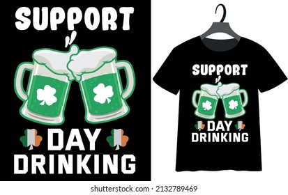 patrick's day t-shirt design template