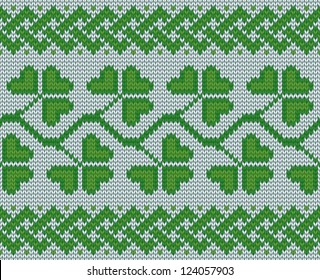 patrick's day vector illustration, consists of clover