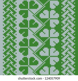 patrick's day vector illustration, consists of clover