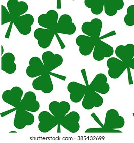 Patrick's Day Vector Seamless Background.