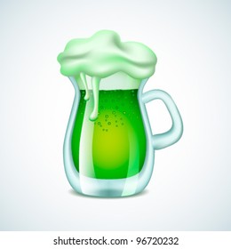 Patrick's green beer - vector illustration