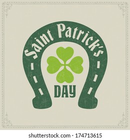 patricks st day st patrick's day postcard vector offset card patricks st day happy love english classic white vacation traditional isolated life spring holiday background scene ceremony leaf sign cele