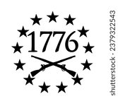 Patriot 1776 with fourteenstars design