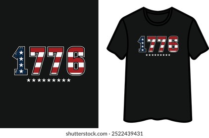 Patriot Day. 1776 T-Shirt Design