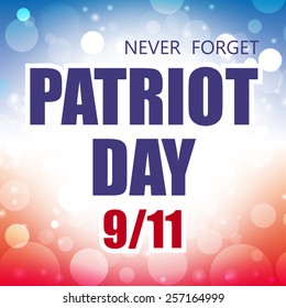patriot day america greeting card abstract celebration background vector illustration